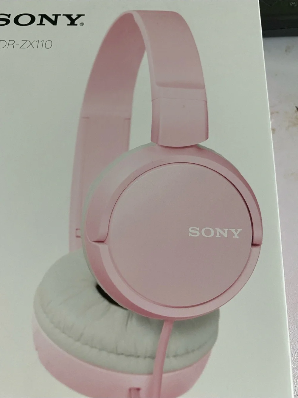 Sony Pink On-Ear Headphones MDR-ZX110